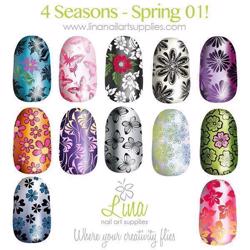 4 Seasons - Spring 01  Lina Nail Art